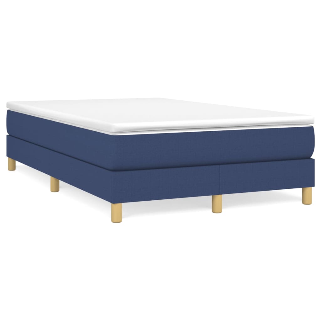 Boxspring met matras stof blauw 120x200 cm Bedden & bedframes | Creëer jouw Trendy Thuis | Gratis bezorgd & Retour | Trendy.nl