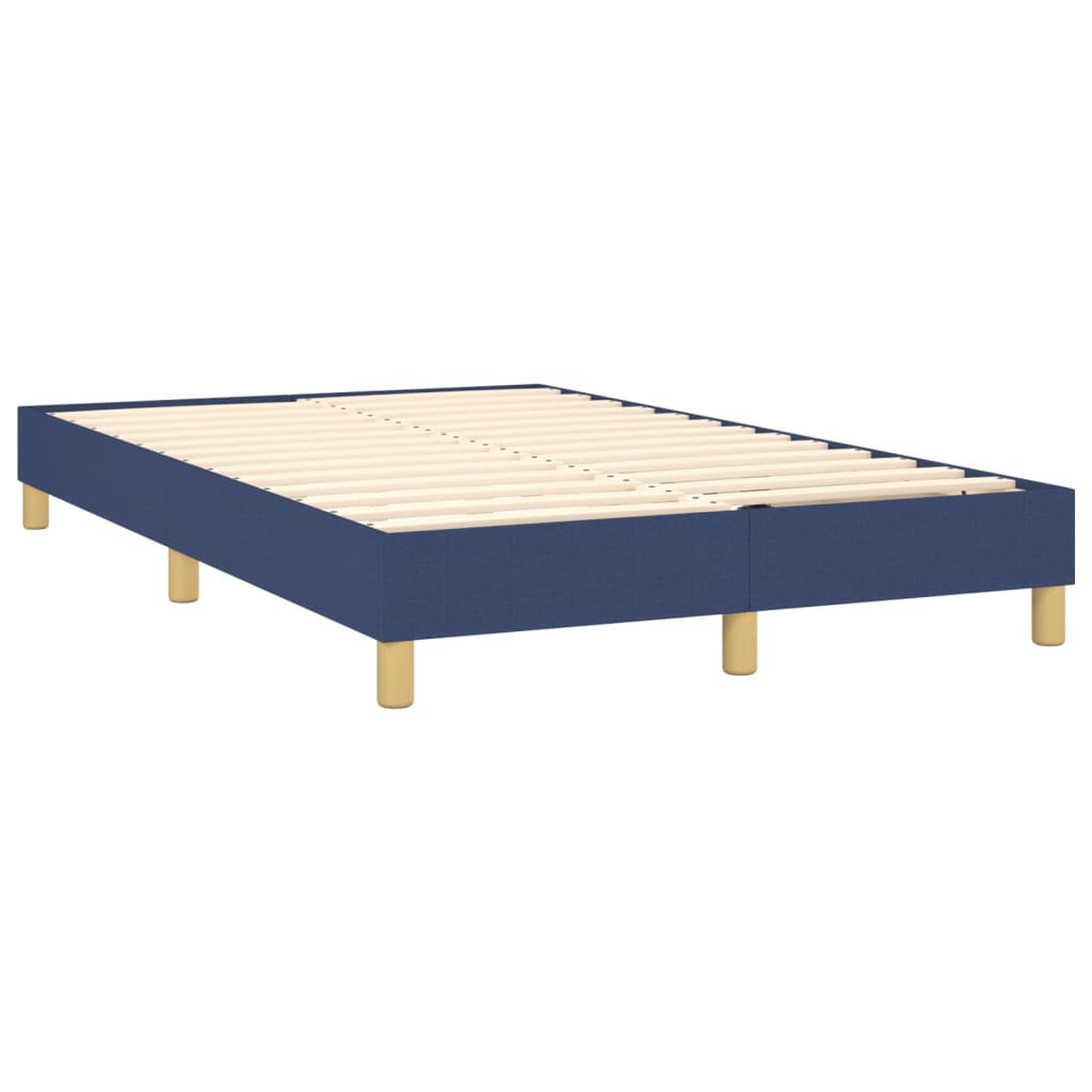 Boxspring met matras stof blauw 120x200 cm Bedden & bedframes | Creëer jouw Trendy Thuis | Gratis bezorgd & Retour | Trendy.nl