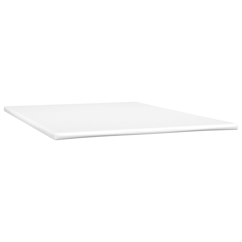 Boxspring met matras kunstleer wit 140x190 cm Bedden & bedframes | Creëer jouw Trendy Thuis | Gratis bezorgd & Retour | Trendy.nl