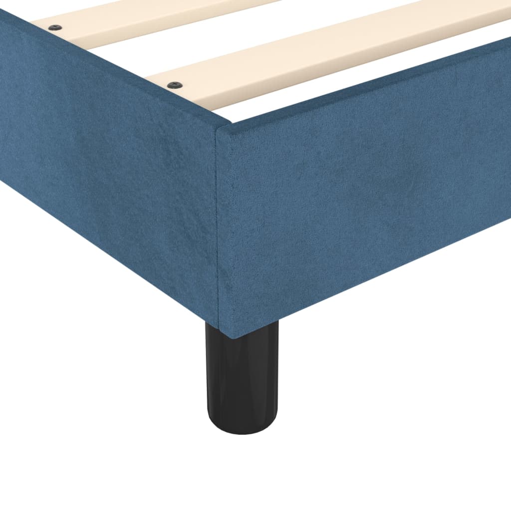 Boxspring met matras fluweel donkerblauw 80x200 cm Bedden & bedframes | Creëer jouw Trendy Thuis | Gratis bezorgd & Retour | Trendy.nl