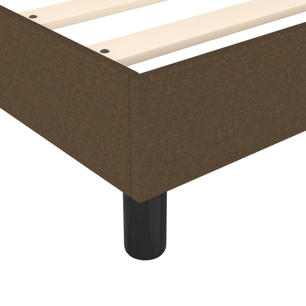 Boxspring met matras stof donkerbruin 90x190 cm Bedden & bedframes | Creëer jouw Trendy Thuis | Gratis bezorgd & Retour | Trendy.nl