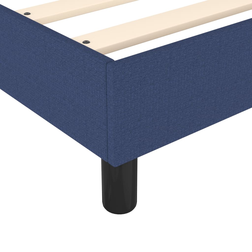 Boxspring met matras stof blauw 90x190 cm Bedden & bedframes | Creëer jouw Trendy Thuis | Gratis bezorgd & Retour | Trendy.nl