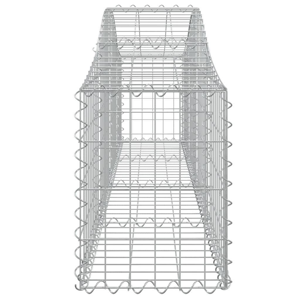 Schanskorven 3 st gewelfd 200x30x40/60 cm gegalvaniseerd ijzer Bloempotten & plantenbakken | Creëer jouw Trendy Thuis | Gratis bezorgd & Retour | Trendy.nl