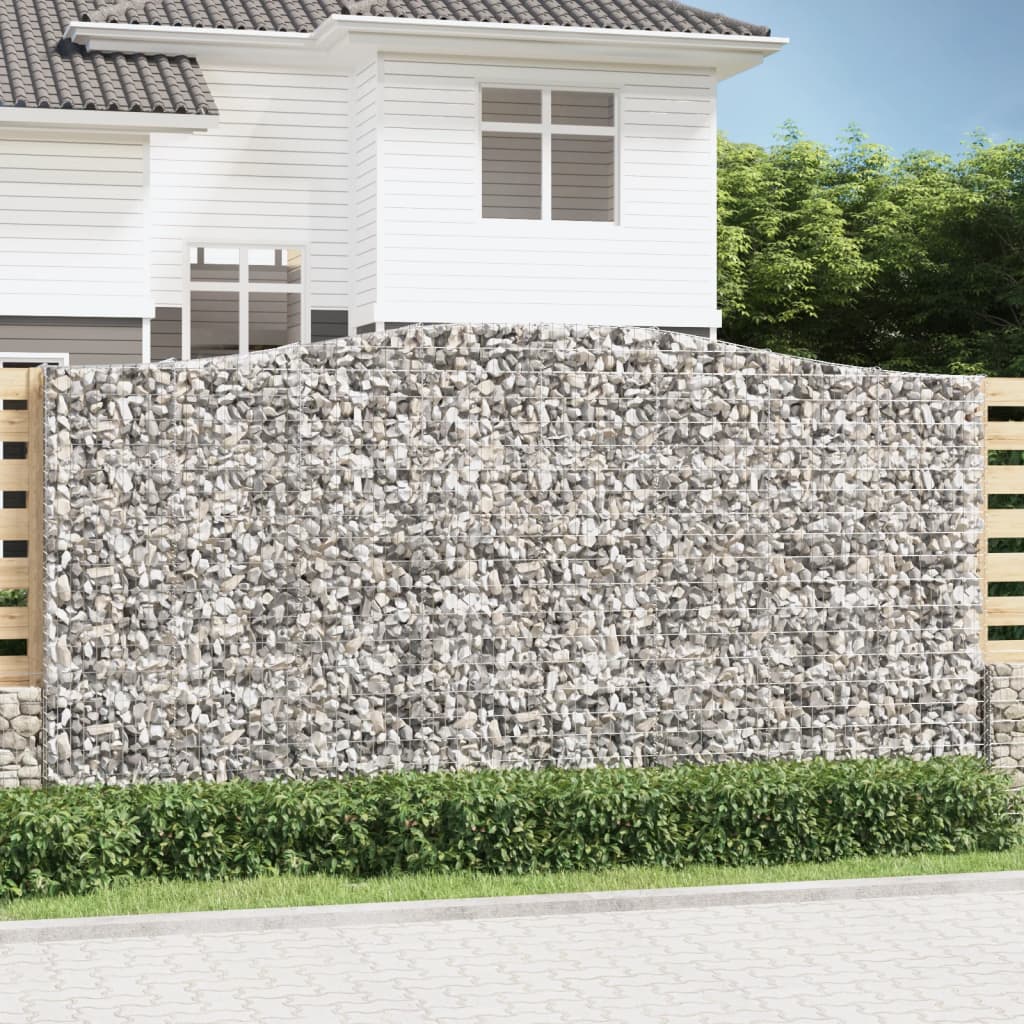 Schanskorven 5 st gewelfd 400x50x200/220 cm ijzer Bloempotten & plantenbakken | Creëer jouw Trendy Thuis | Gratis bezorgd & Retour | Trendy.nl