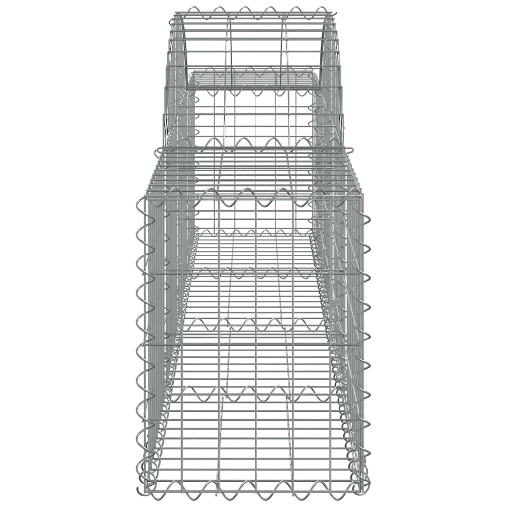 Schanskorven 25 st gewelfd 200x30x40/60 cm gegalvaniseerd ijzer Bloempotten & plantenbakken | Creëer jouw Trendy Thuis | Gratis bezorgd & Retour | Trendy.nl