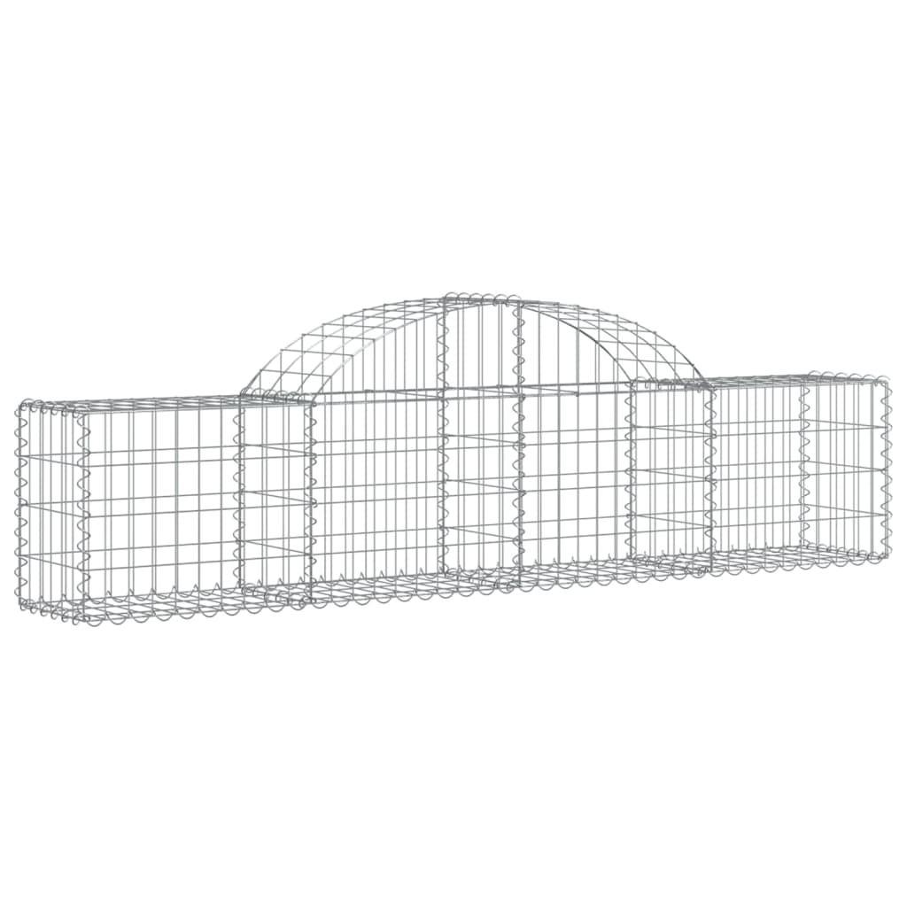 Schanskorven 30 st gewelfd 200x30x40/60 cm gegalvaniseerd ijzer Bloempotten & plantenbakken | Creëer jouw Trendy Thuis | Gratis bezorgd & Retour | Trendy.nl