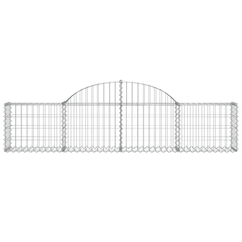 Schanskorven 30 st gewelfd 200x30x40/60 cm gegalvaniseerd ijzer Bloempotten & plantenbakken | Creëer jouw Trendy Thuis | Gratis bezorgd & Retour | Trendy.nl