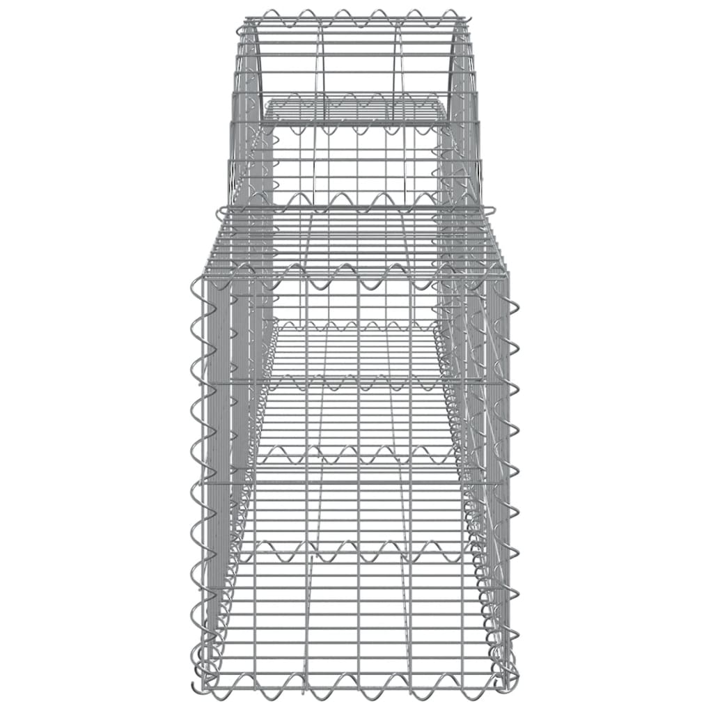 Schanskorven 30 st gewelfd 200x30x40/60 cm gegalvaniseerd ijzer Bloempotten & plantenbakken | Creëer jouw Trendy Thuis | Gratis bezorgd & Retour | Trendy.nl