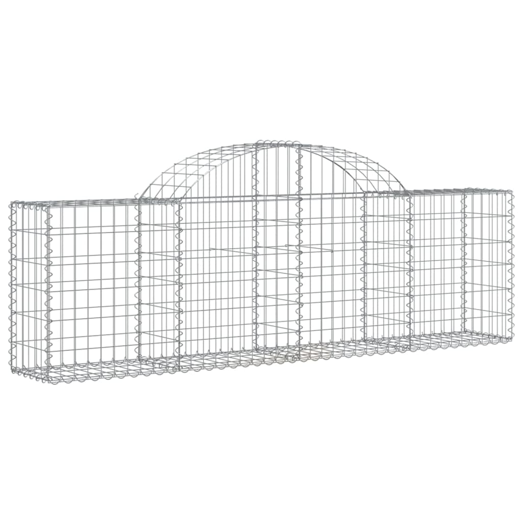 Schanskorven 30 st gewelfd 200x30x60/80 cm gegalvaniseerd ijzer Bloempotten & plantenbakken | Creëer jouw Trendy Thuis | Gratis bezorgd & Retour | Trendy.nl