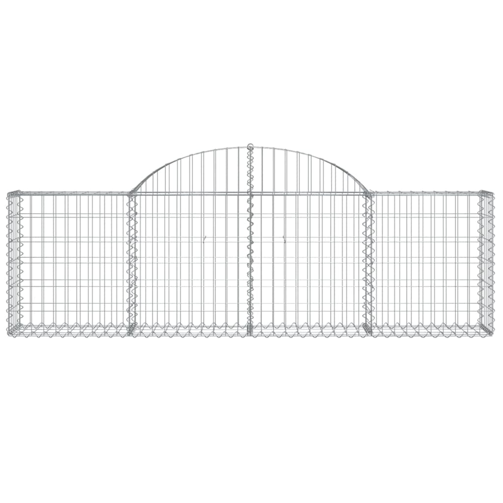 Schanskorven 40 st gewelfd 200x30x60/80 cm gegalvaniseerd ijzer Bloempotten & plantenbakken | Creëer jouw Trendy Thuis | Gratis bezorgd & Retour | Trendy.nl