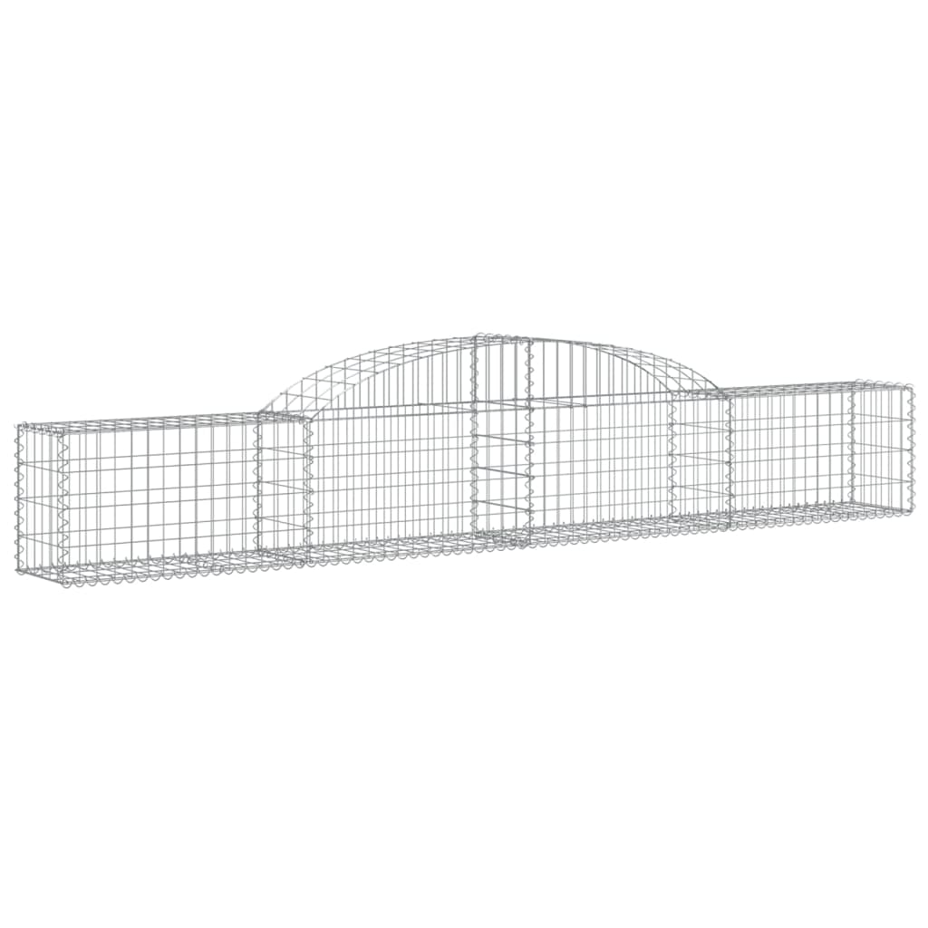 Schanskorven 17 st gewelfd 300x30x40/60 cm gegalvaniseerd ijzer Bloempotten & plantenbakken | Creëer jouw Trendy Thuis | Gratis bezorgd & Retour | Trendy.nl