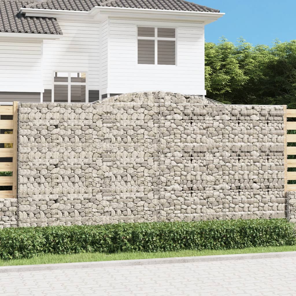 Schanskorven 6 st gewelfd 400x30x200/220 cm ijzer Bloempotten & plantenbakken | Creëer jouw Trendy Thuis | Gratis bezorgd & Retour | Trendy.nl