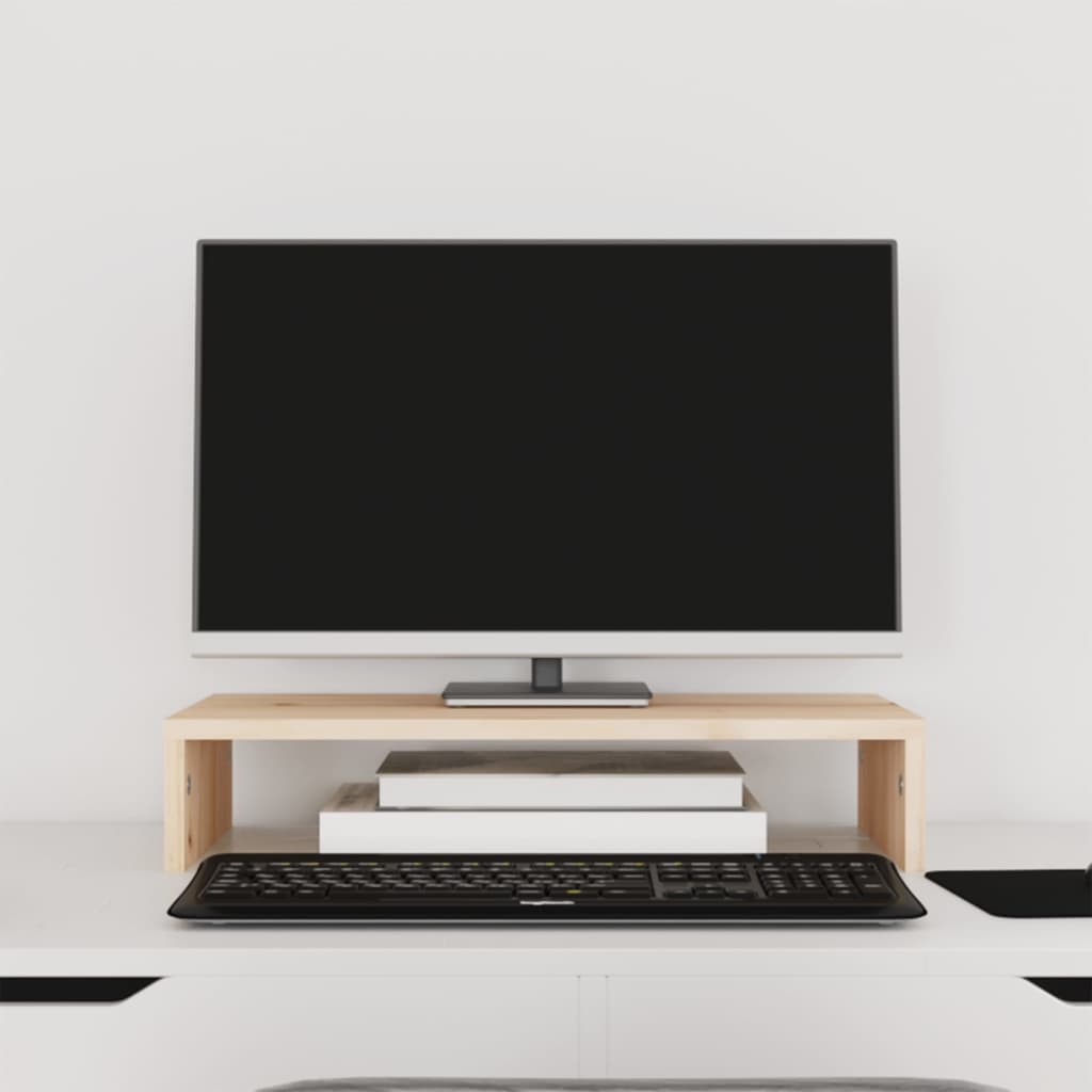 Monitorstandaard 50x27x10 cm massief grenenhout Computerverhogers en -standaards | Creëer jouw Trendy Thuis | Gratis bezorgd & Retour | Trendy.nl