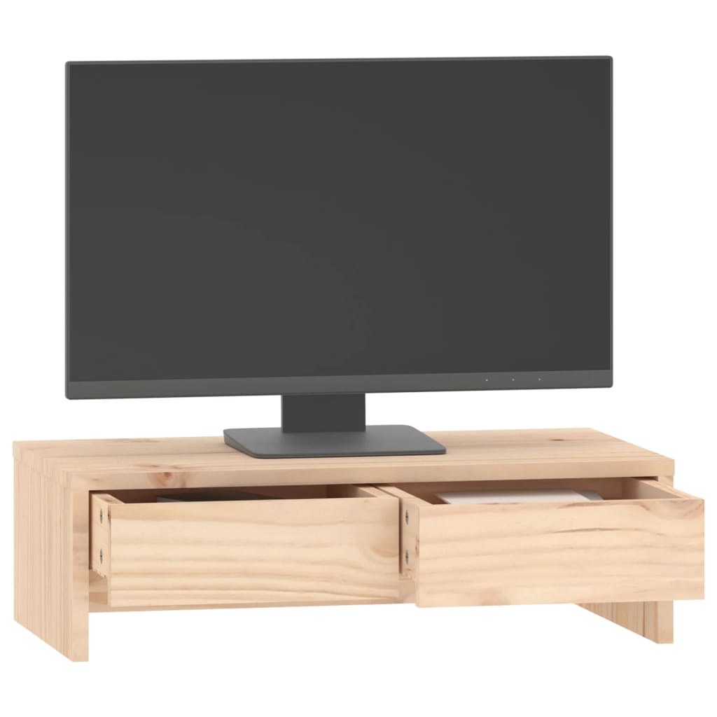 Monitorstandaard 50x27x15 cm massief grenenhout Computerverhogers en -standaards | Creëer jouw Trendy Thuis | Gratis bezorgd & Retour | Trendy.nl