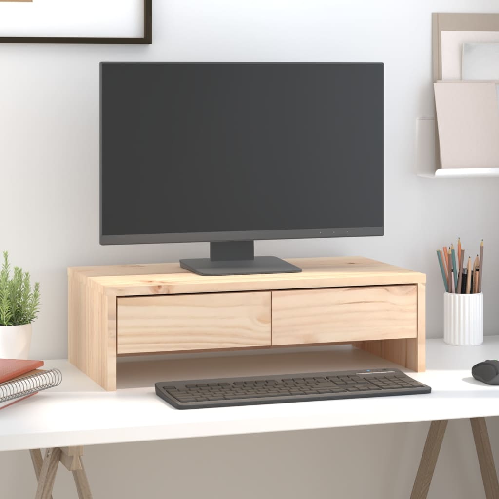 Monitorstandaard 50x27x15 cm massief grenenhout Computerverhogers en -standaards | Creëer jouw Trendy Thuis | Gratis bezorgd & Retour | Trendy.nl