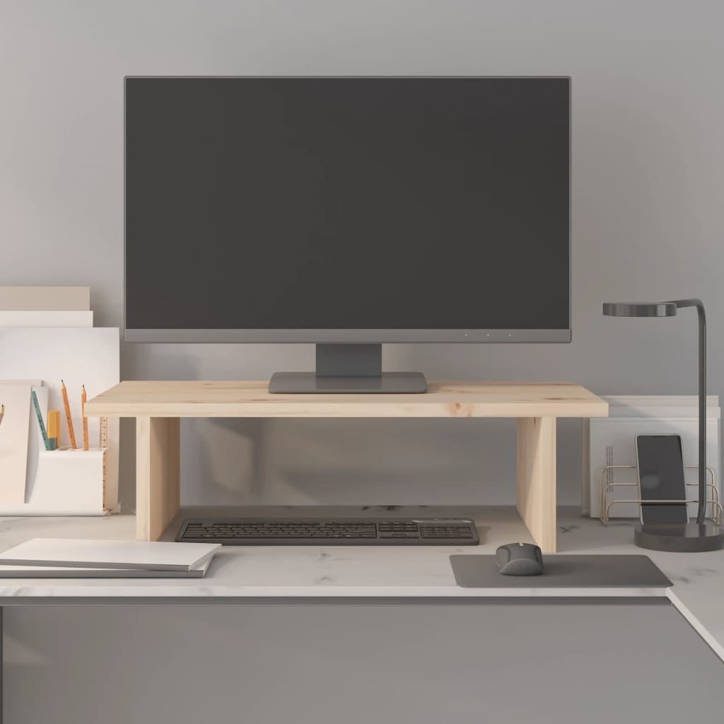 Monitorstandaard 50x27x15 cm massief grenenhout Computerverhogers en -standaards | Creëer jouw Trendy Thuis | Gratis bezorgd & Retour | Trendy.nl