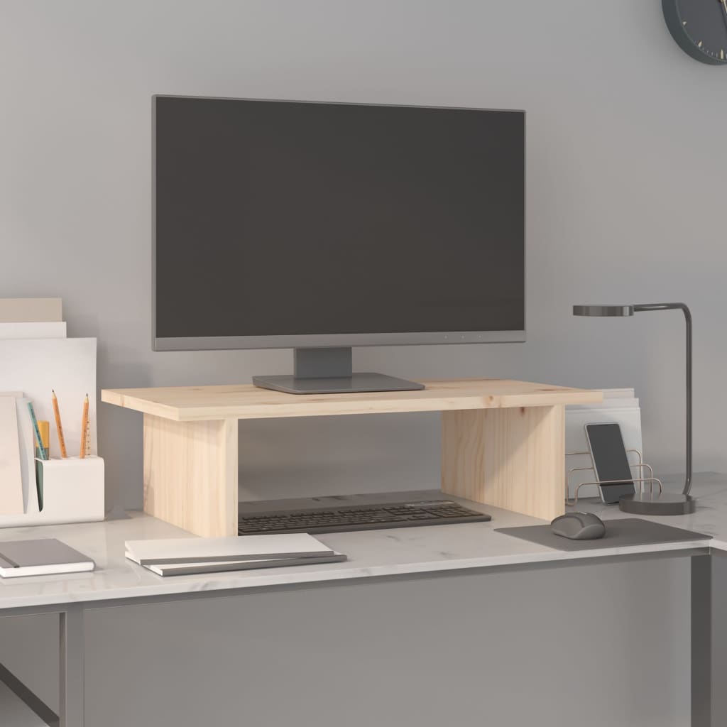 Monitorstandaard 50x27x15 cm massief grenenhout Computerverhogers en -standaards | Creëer jouw Trendy Thuis | Gratis bezorgd & Retour | Trendy.nl