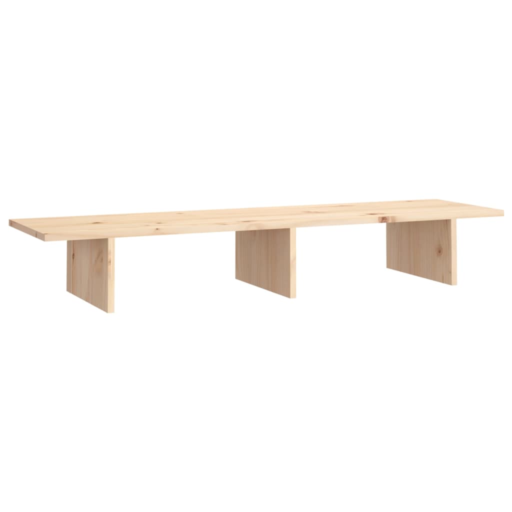 Monitorstandaard 100x27x15 cm massief grenenhout Computerverhogers en -standaards | Creëer jouw Trendy Thuis | Gratis bezorgd & Retour | Trendy.nl