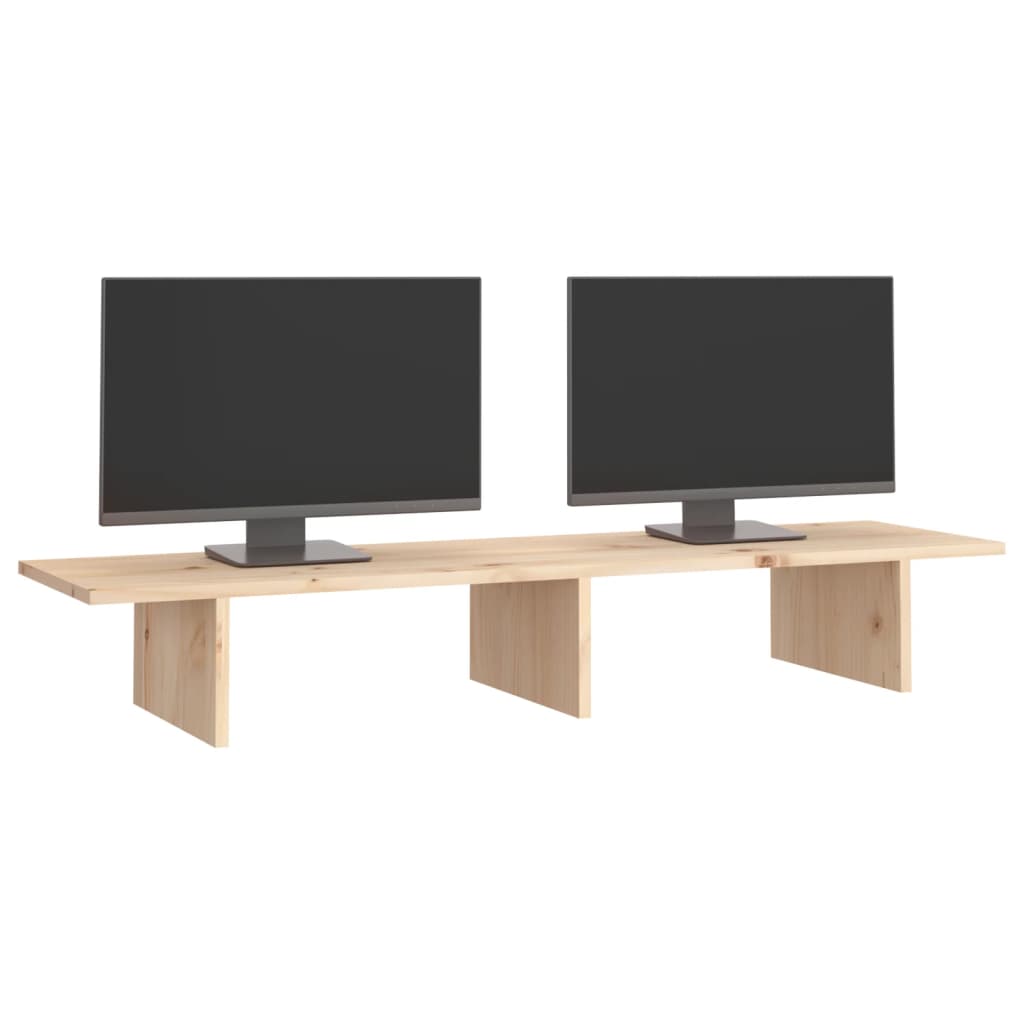 Monitorstandaard 100x27x15 cm massief grenenhout Computerverhogers en -standaards | Creëer jouw Trendy Thuis | Gratis bezorgd & Retour | Trendy.nl