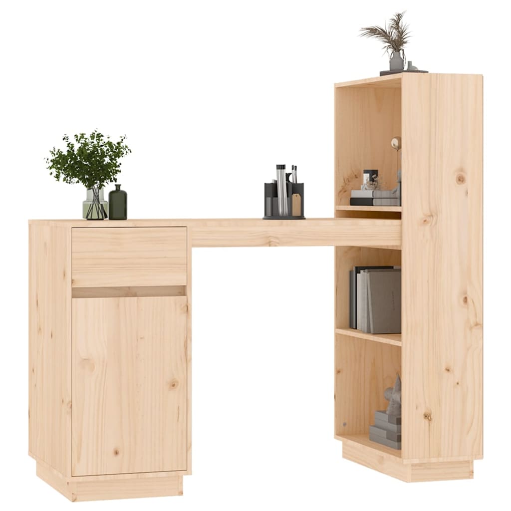 Bureau 110x53x117 cm massief grenenhout Bureaus | Creëer jouw Trendy Thuis | Gratis bezorgd & Retour | Trendy.nl