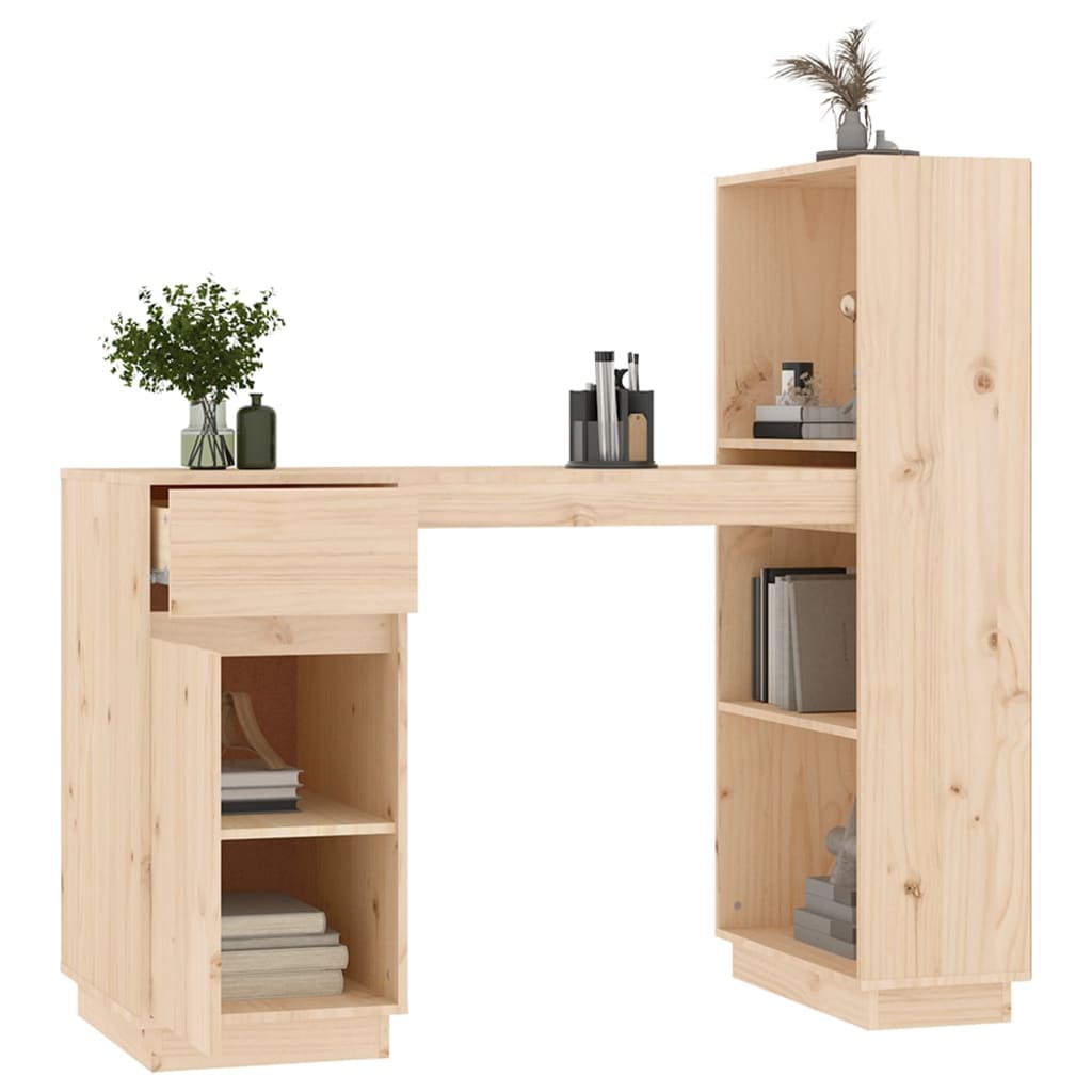 Bureau 110x53x117 cm massief grenenhout Bureaus | Creëer jouw Trendy Thuis | Gratis bezorgd & Retour | Trendy.nl