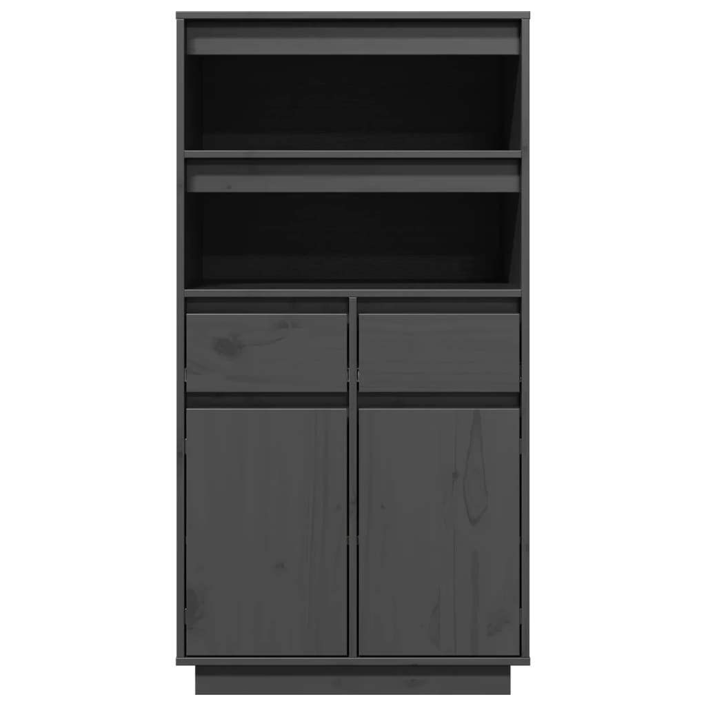 Hoge kast 60x40x116,5 cm massief grenenhout grijs Dressoirs & buffetkasten | Creëer jouw Trendy Thuis | Gratis bezorgd & Retour | Trendy.nl