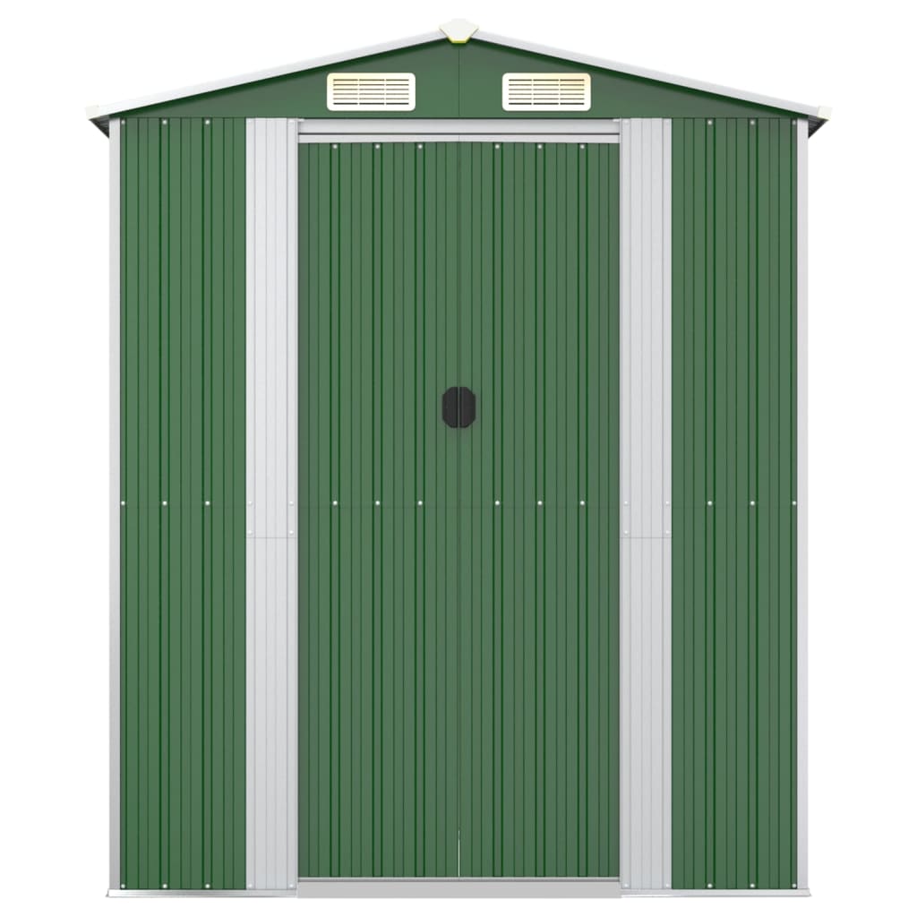 Tuinschuur 192x440x223 cm gegalvaniseerd staal groen Tuinhuizen | Creëer jouw Trendy Thuis | Gratis bezorgd & Retour | Trendy.nl