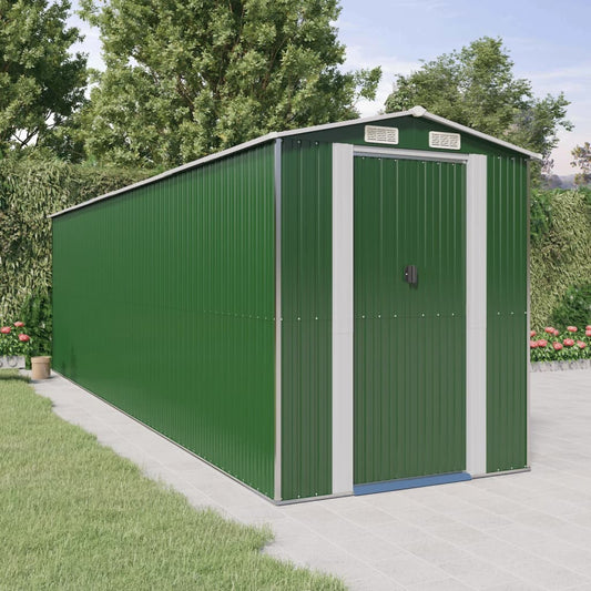 Tuinschuur 192x689x223 cm gegalvaniseerd staal groen Tuinhuizen | Creëer jouw Trendy Thuis | Gratis bezorgd & Retour | Trendy.nl