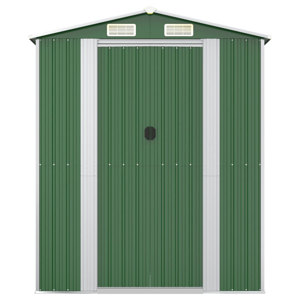 Tuinschuur 192x772x223 cm gegalvaniseerd staal groen Tuinhuizen | Creëer jouw Trendy Thuis | Gratis bezorgd & Retour | Trendy.nl