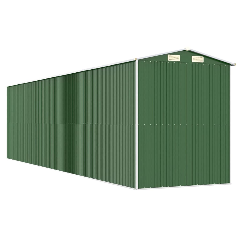 Tuinschuur 192x772x223 cm gegalvaniseerd staal groen Tuinhuizen | Creëer jouw Trendy Thuis | Gratis bezorgd & Retour | Trendy.nl