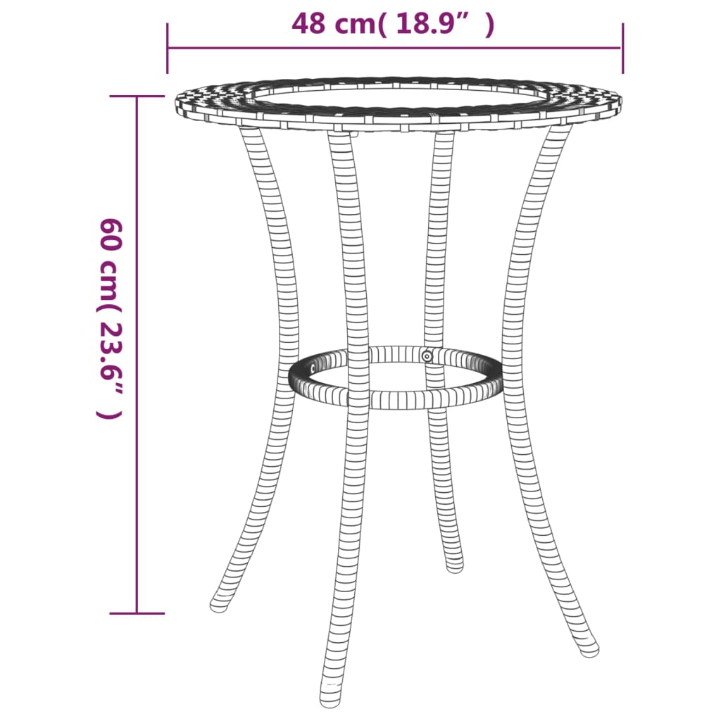 2-delige Loungeset met kussens L-vormig poly rattan zwart Tuinsets | Creëer jouw Trendy Thuis | Gratis bezorgd & Retour | Trendy.nl