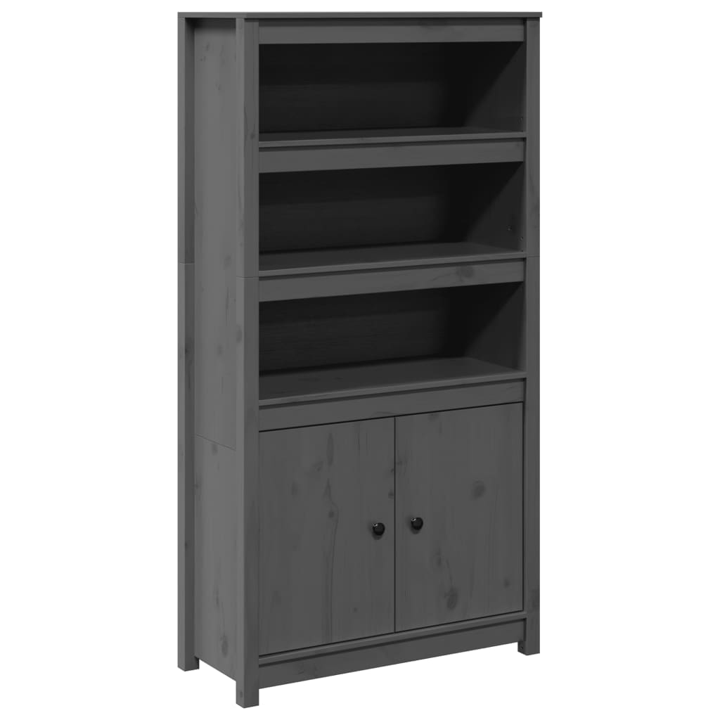 Hoge kast 80x35x154 cm massief grenenhout grijs Dressoirs & buffetkasten | Creëer jouw Trendy Thuis | Gratis bezorgd & Retour | Trendy.nl