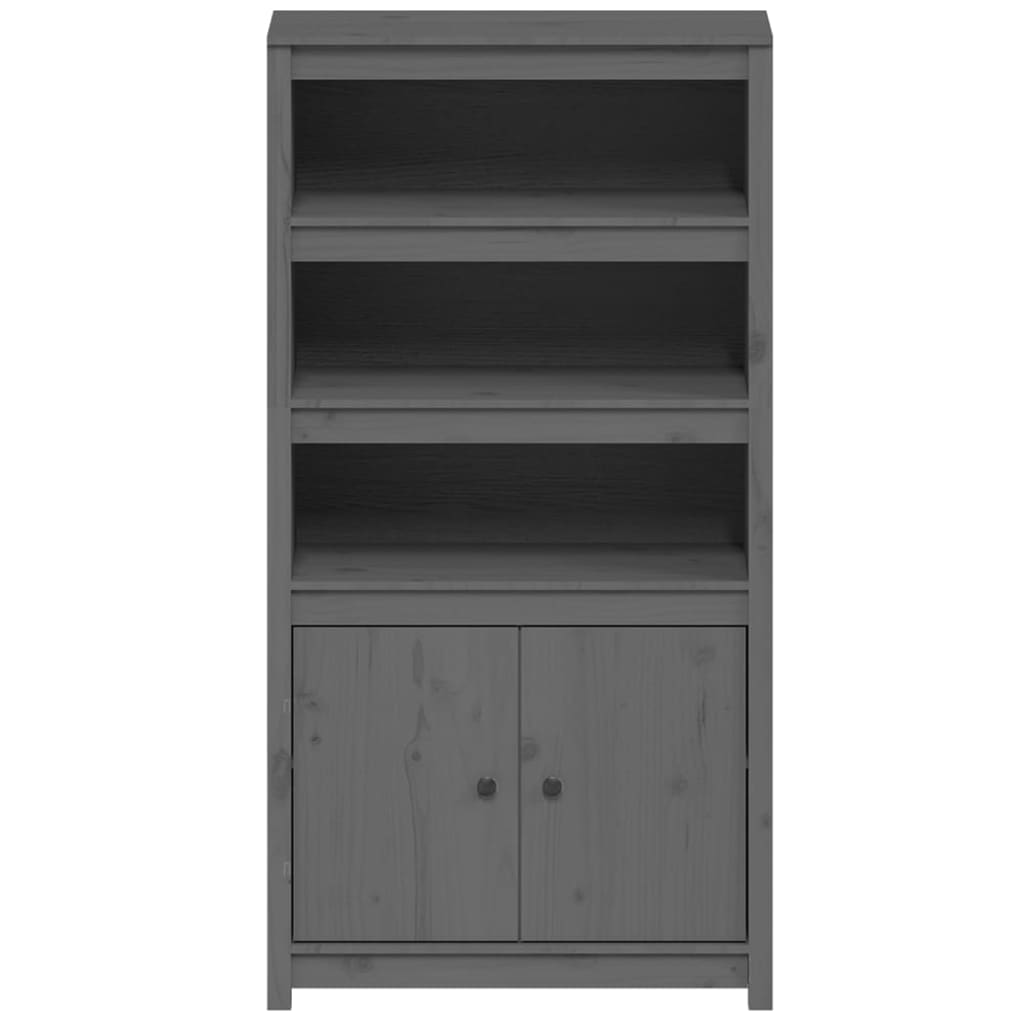 Hoge kast 80x35x154 cm massief grenenhout grijs Dressoirs & buffetkasten | Creëer jouw Trendy Thuis | Gratis bezorgd & Retour | Trendy.nl