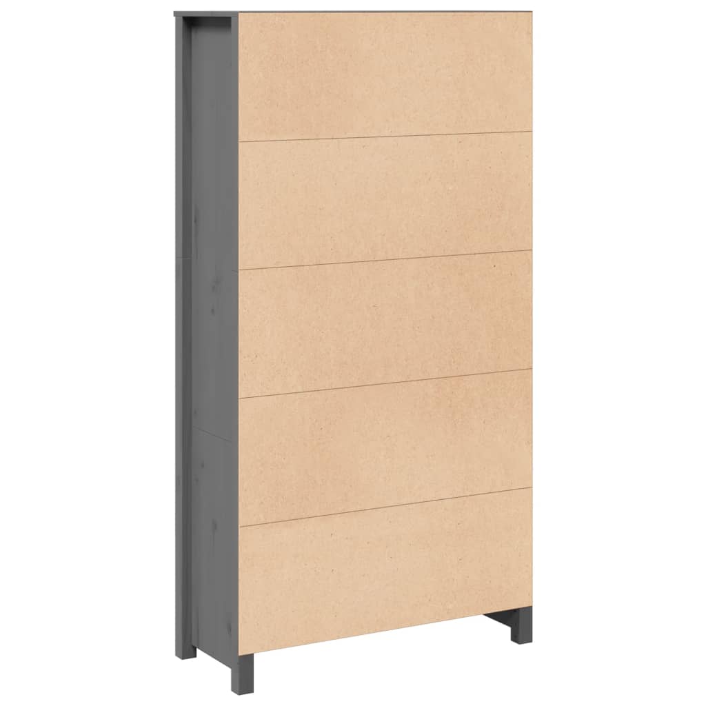 Hoge kast 80x35x154 cm massief grenenhout grijs Dressoirs & buffetkasten | Creëer jouw Trendy Thuis | Gratis bezorgd & Retour | Trendy.nl