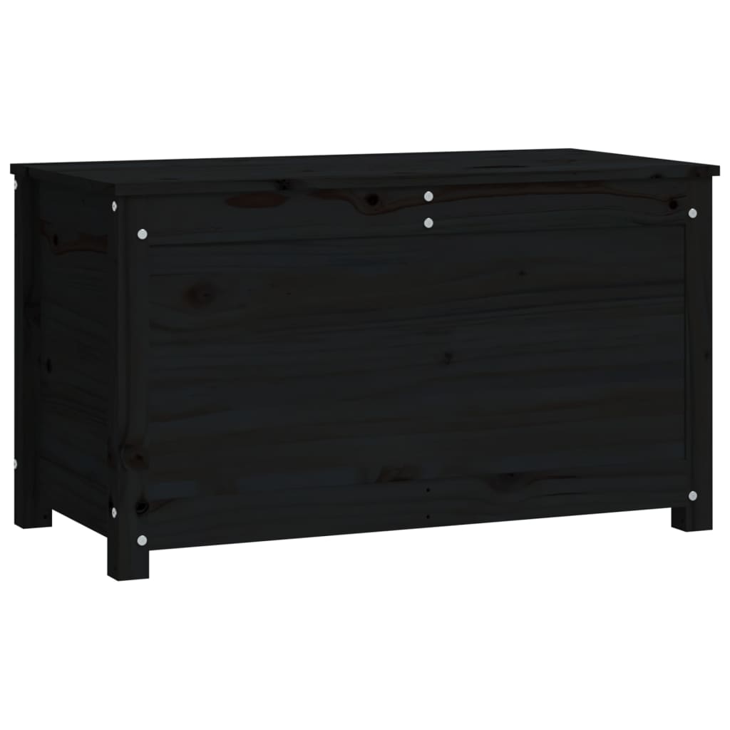 Opbergbox zwart 80x40x45,5 cm massief grenenhout Kasten & opbergmeubelen | Creëer jouw Trendy Thuis | Gratis bezorgd & Retour | Trendy.nl