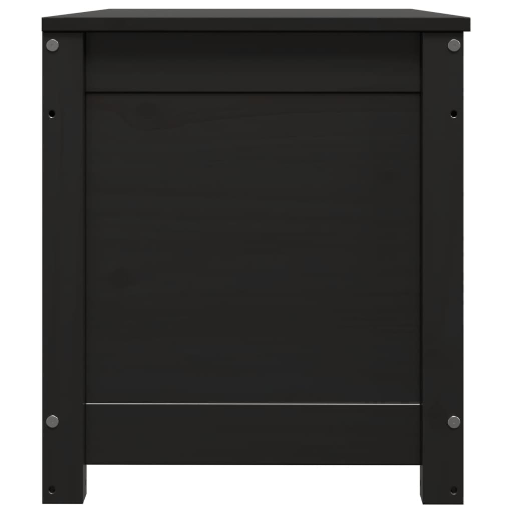 Opbergbox zwart 80x40x45,5 cm massief grenenhout Kasten & opbergmeubelen | Creëer jouw Trendy Thuis | Gratis bezorgd & Retour | Trendy.nl