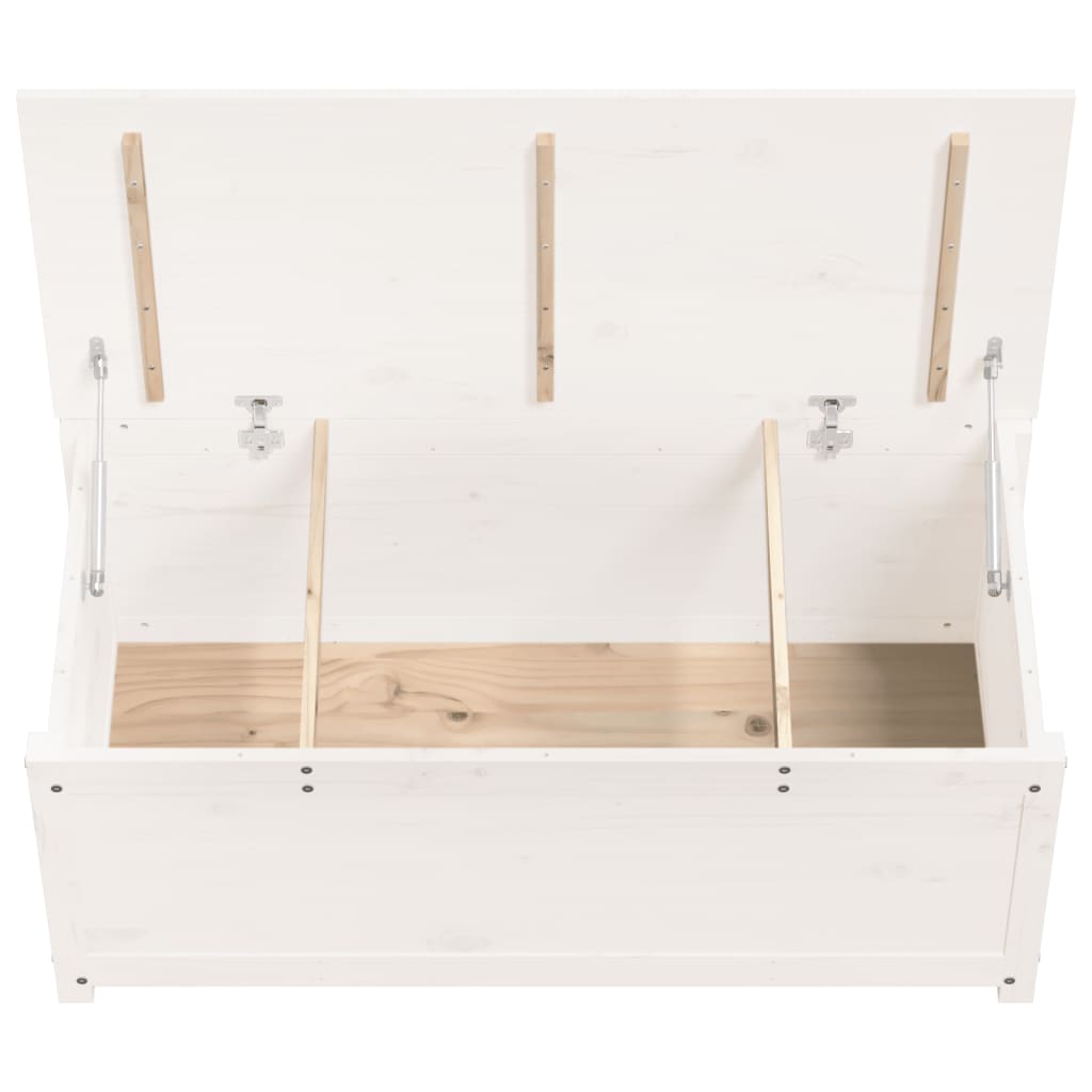 Opbergbox wit 110x50x45,5 cm massief grenenhout Kasten & opbergmeubelen | Creëer jouw Trendy Thuis | Gratis bezorgd & Retour | Trendy.nl