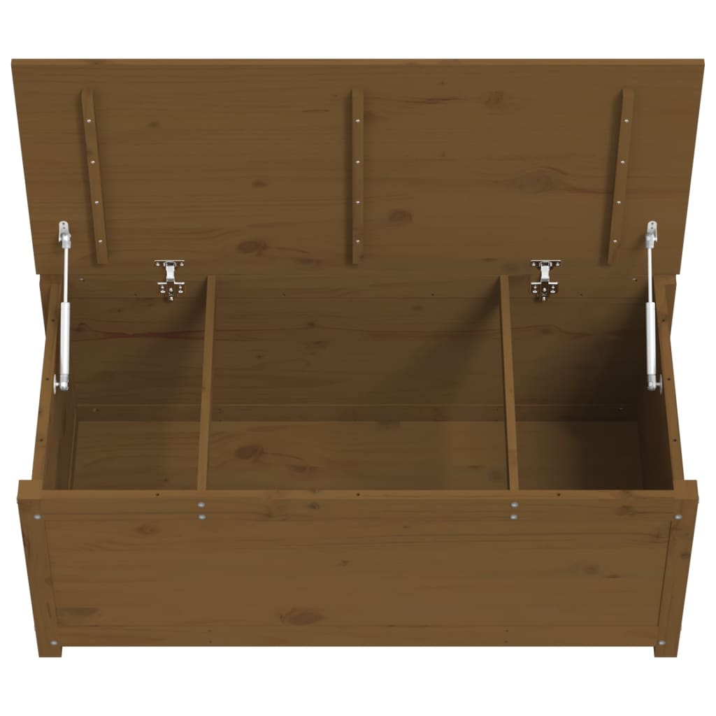 Opbergbox honingbruin 110x50x45,5 cm massief grenenhout Kasten & opbergmeubelen | Creëer jouw Trendy Thuis | Gratis bezorgd & Retour | Trendy.nl