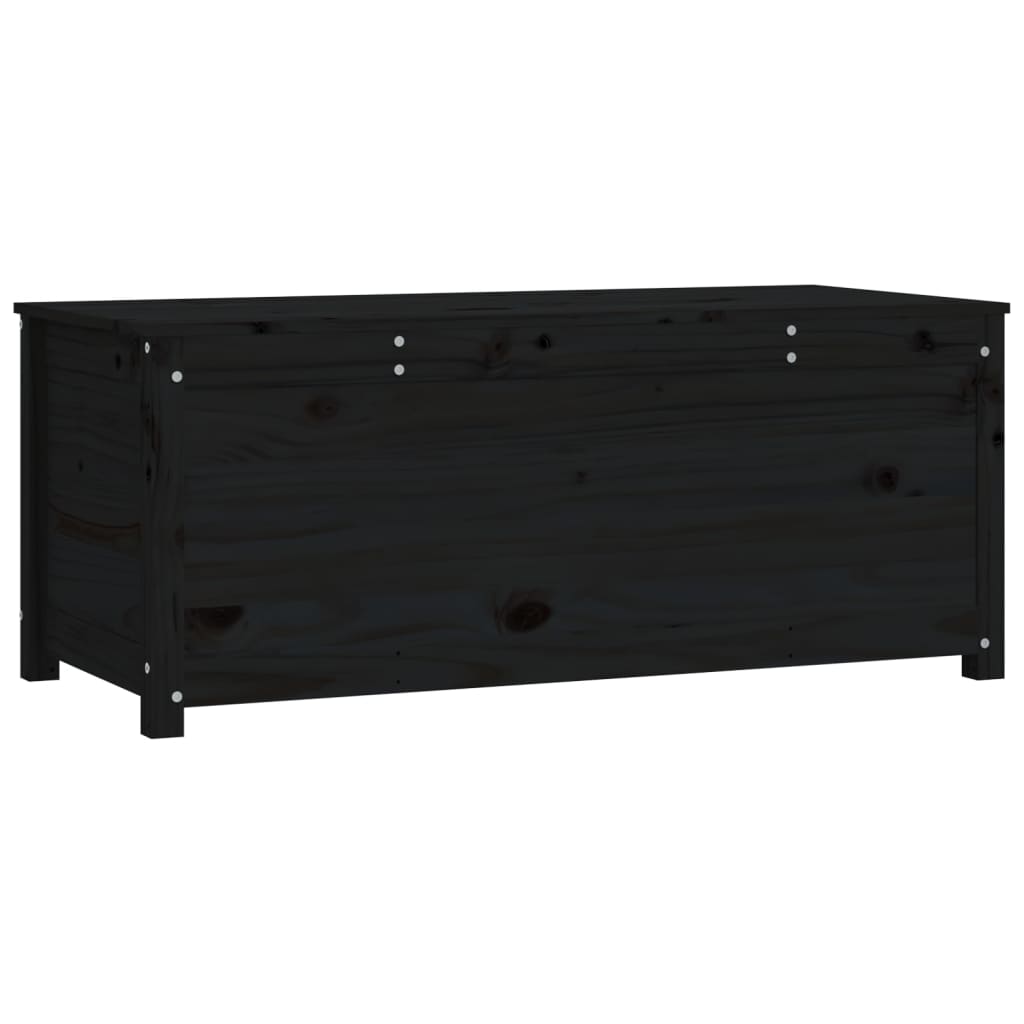 Opbergbox zwart 110x50x45,5 cm massief grenenhout Kasten & opbergmeubelen | Creëer jouw Trendy Thuis | Gratis bezorgd & Retour | Trendy.nl