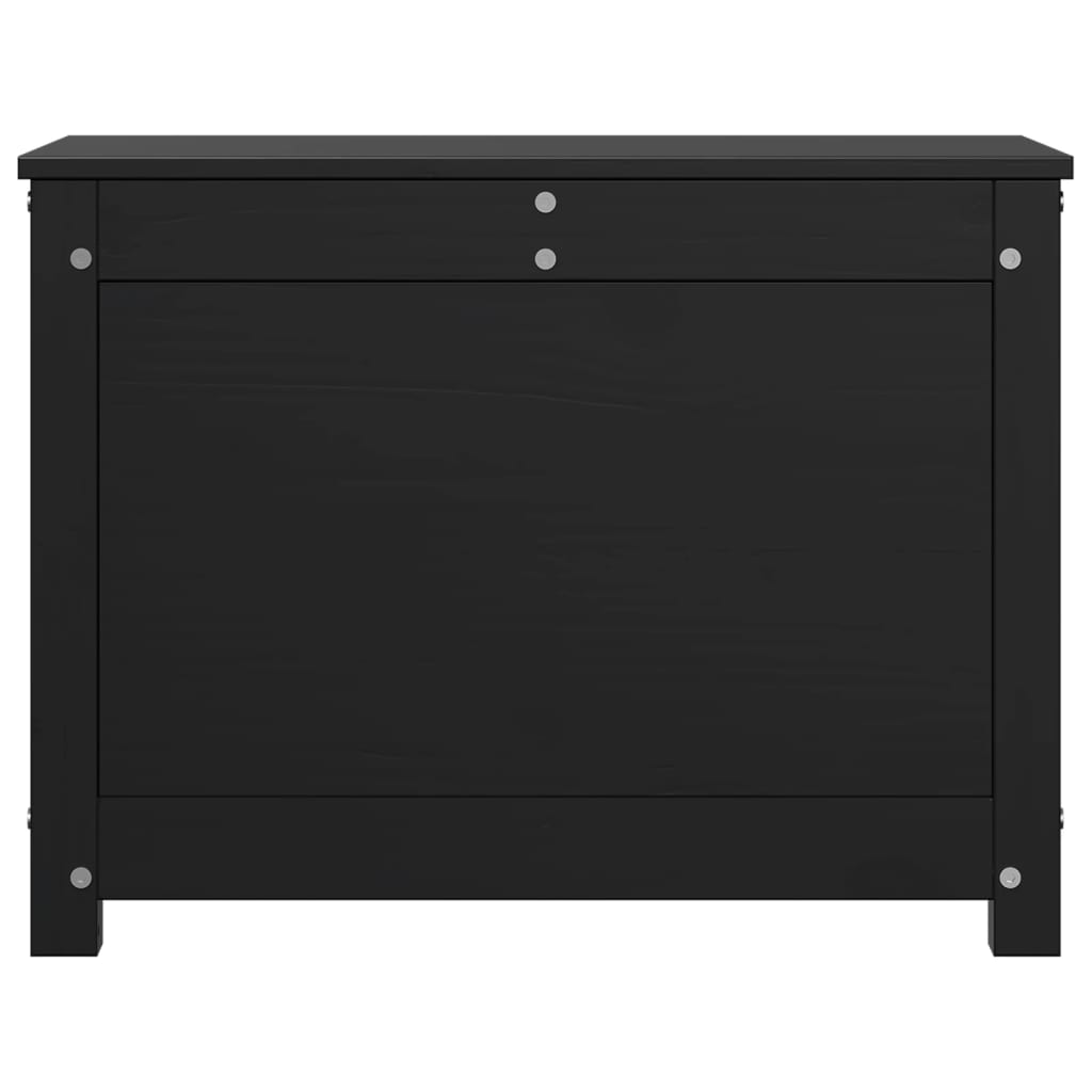 Opbergbox zwart 60x32x45,5 cm massief grenenhout Kasten & opbergmeubelen | Creëer jouw Trendy Thuis | Gratis bezorgd & Retour | Trendy.nl