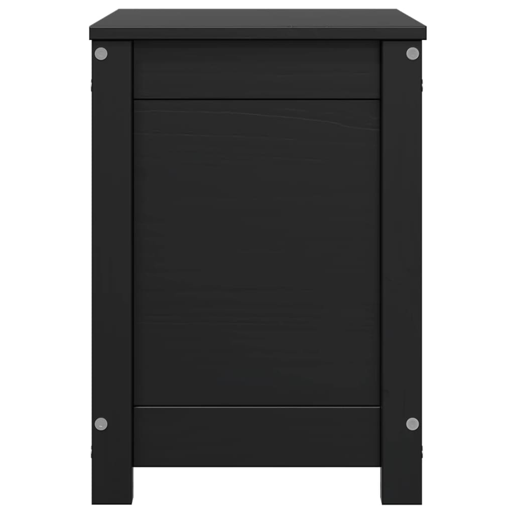 Opbergbox zwart 60x32x45,5 cm massief grenenhout Kasten & opbergmeubelen | Creëer jouw Trendy Thuis | Gratis bezorgd & Retour | Trendy.nl