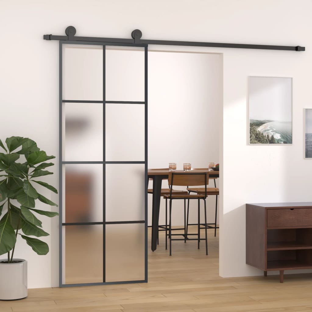 Schuifdeur met beslag 76x205 cm ESG-glas en aluminium Voordeuren | Creëer jouw Trendy Thuis | Gratis bezorgd & Retour | Trendy.nl