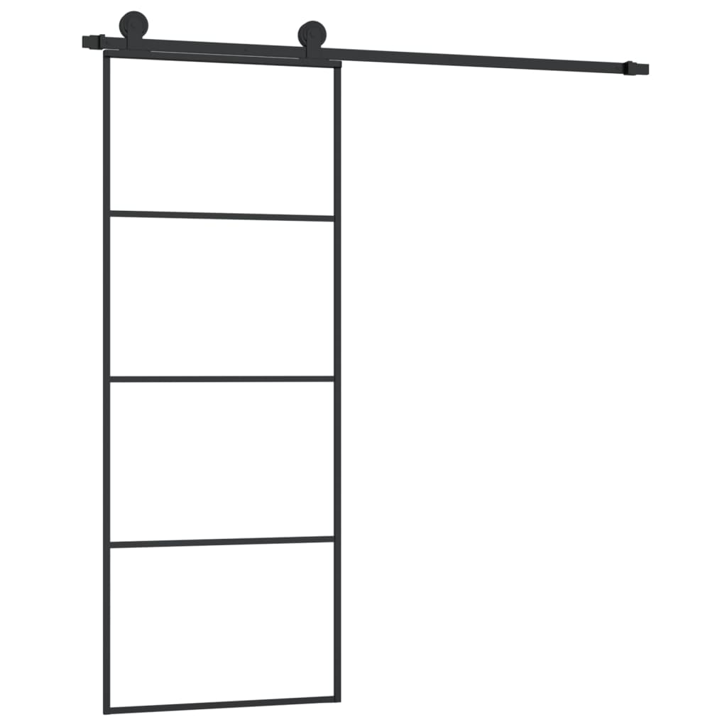 Schuifdeur met beslag 76x205 cm ESG-glas en aluminium Voordeuren | Creëer jouw Trendy Thuis | Gratis bezorgd & Retour | Trendy.nl