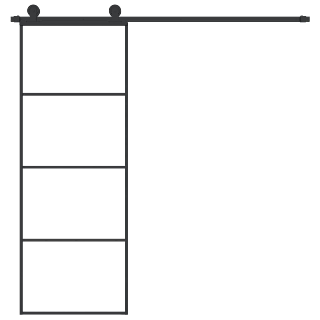 Schuifdeur met beslag 76x205 cm ESG-glas en aluminium Voordeuren | Creëer jouw Trendy Thuis | Gratis bezorgd & Retour | Trendy.nl