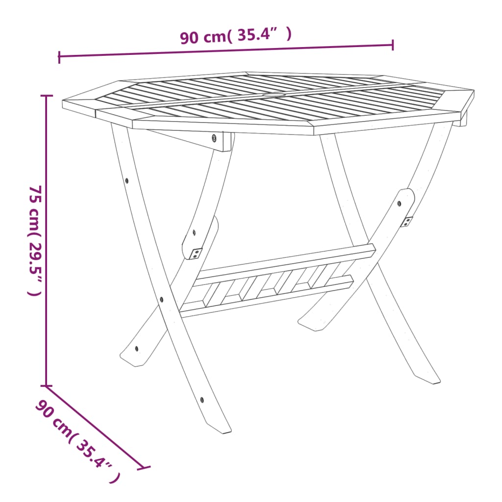 5-delige Eethoek massief acaciahout Tuinsets | Creëer jouw Trendy Thuis | Gratis bezorgd & Retour | Trendy.nl