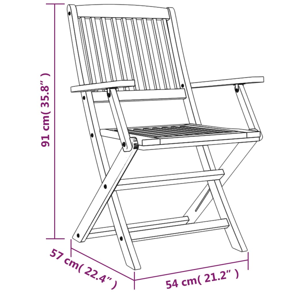 5-delige Eethoek massief acaciahout Tuinsets | Creëer jouw Trendy Thuis | Gratis bezorgd & Retour | Trendy.nl