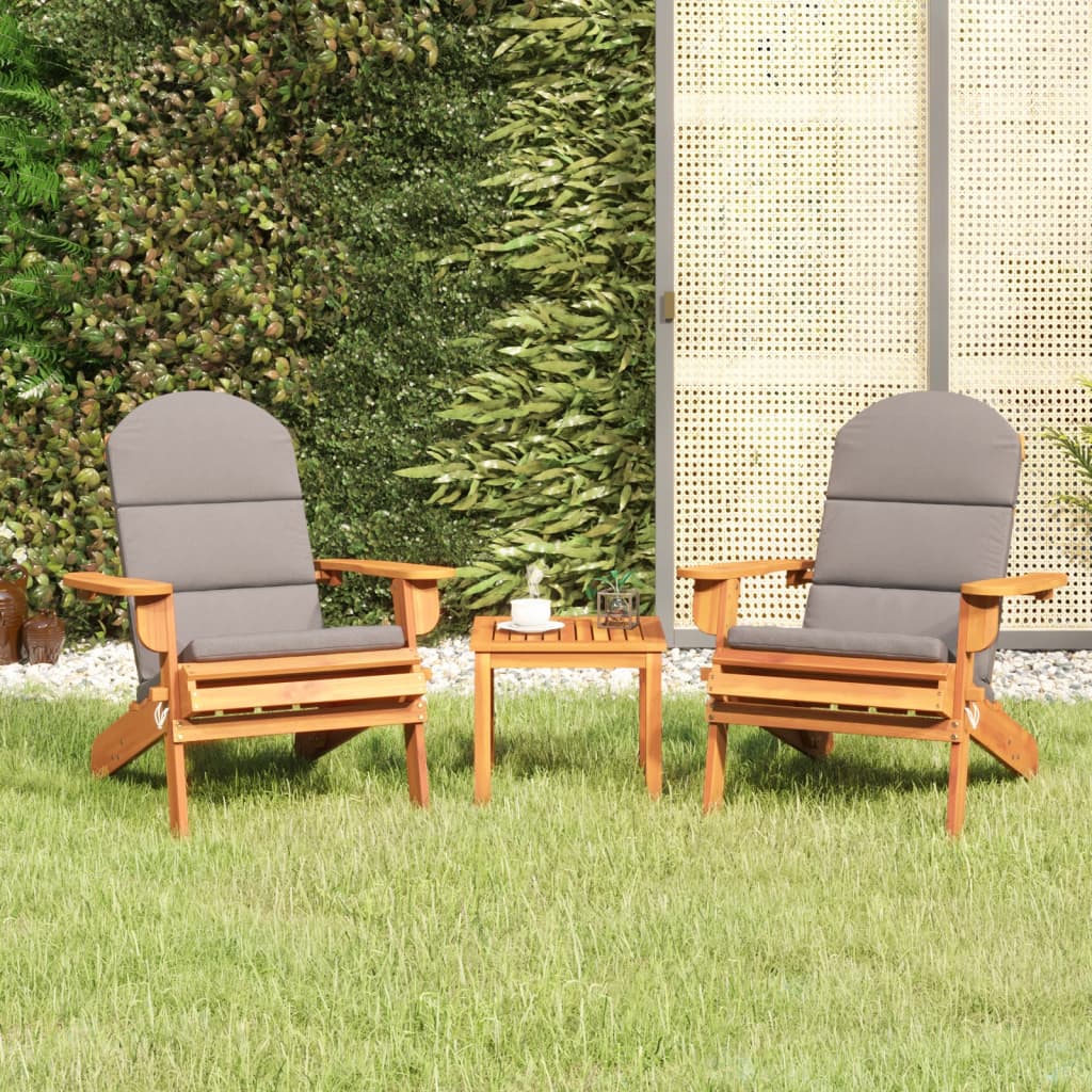 3-delige Loungeset Adirondack massief acaciahout Tuinsets | Creëer jouw Trendy Thuis | Gratis bezorgd & Retour | Trendy.nl