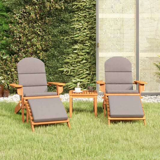 3-delige Loungeset Adirondack massief acaciahout Tuinsets | Creëer jouw Trendy Thuis | Gratis bezorgd & Retour | Trendy.nl