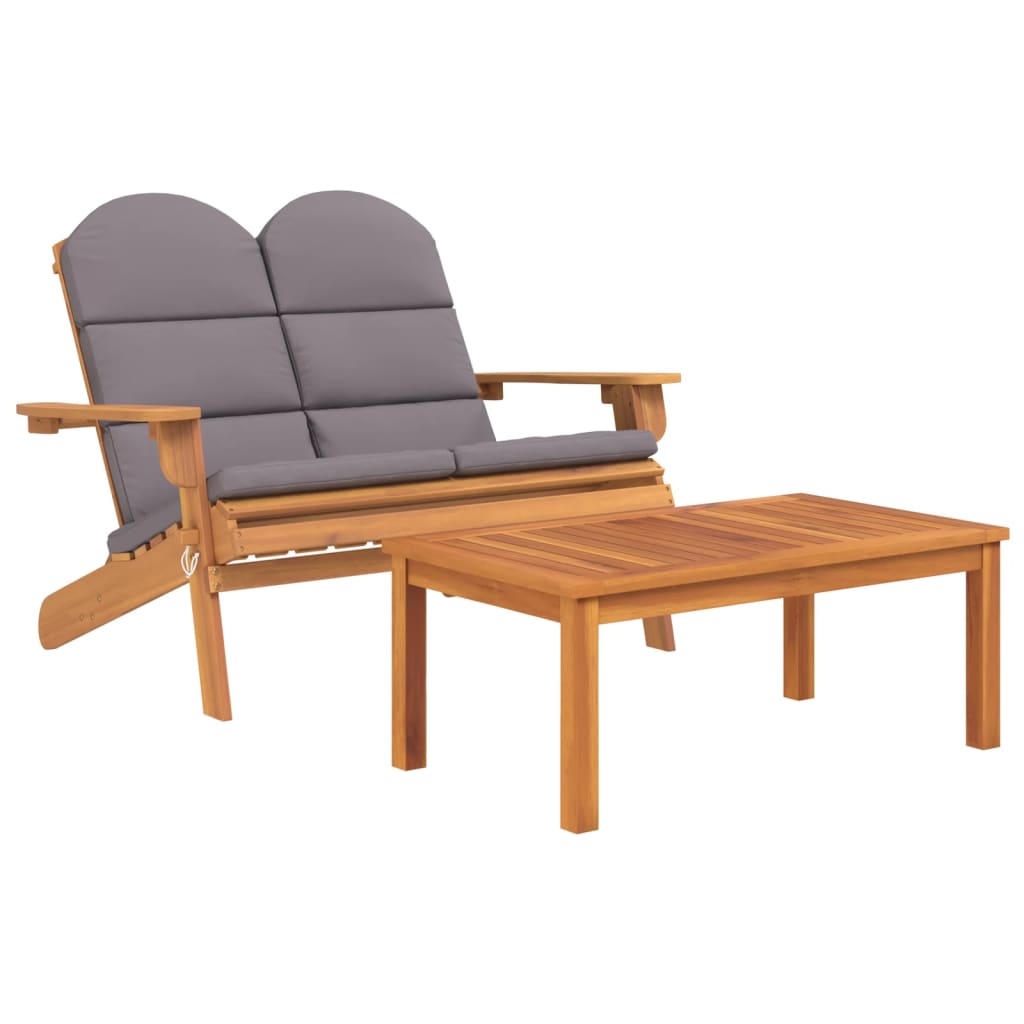 3-delige Loungeset Adirondack massief acaciahout Tuinsets | Creëer jouw Trendy Thuis | Gratis bezorgd & Retour | Trendy.nl