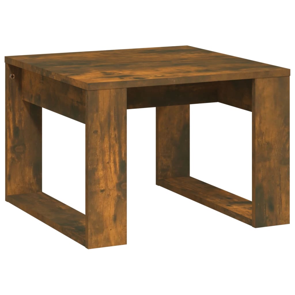 Bijzettafel 50x50x35 cm bewerkt hout gerookt eikenkleurig Bijzettafels | Creëer jouw Trendy Thuis | Gratis bezorgd & Retour | Trendy.nl